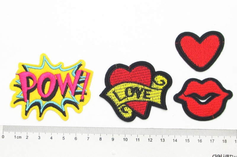 Dandan DIY 20pcs Random Assorted Styles Kid Sew On/Iron On Patch Applique Clothes Dress Plant Hat Jeans Sewing Flowers Applique DIY Accessory - Image 5